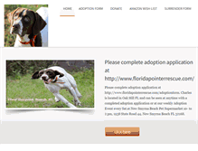 Tablet Screenshot of floridapointerrescue.com